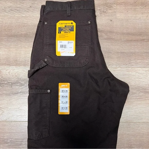 Double Knee Carhartt Dark Brown Utility Pants Size 32x30 - Picture 2 of 7